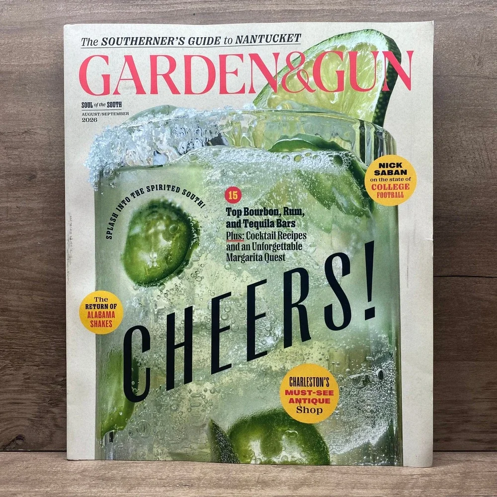 Garden & Gun Magazine April - Sept 2026 Bundle Southern Fishing Whisky Music